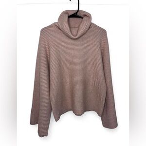 Worthington Women's Cowlneck Sweater  with Bell Sleeves - Peach